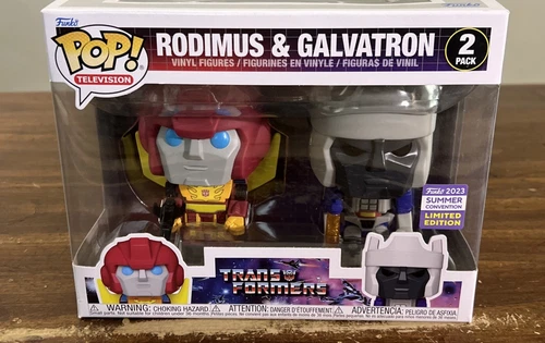 Funko Pop! Rodimus & Galvatron 2 Pack 2023 SDCC Shared Transformers (Brand New)