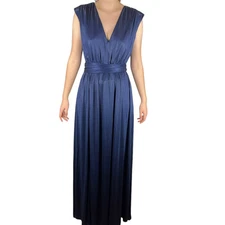 Dress the Population dress navy Krista maxi gown blue X-Large XL