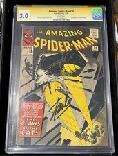 Amazing Spider-Man #30 CGC 3.0 Stan Lee 1st Cat Burglar 1965 Signed By Stan Lee