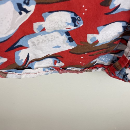 Royal Robbins Shirt Mens Large Red & White Fish Print Short Sleeve Button - Picture 11 of 15