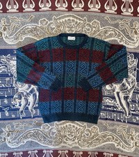 Vintage 1980s Jantzen Acrylic Ugly Christmas Sweater Made in USA