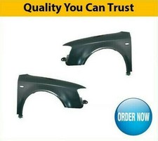 2005-2008 Front Wing Primed Pair Left & Right With Repeater Hole Fits Audi A4
