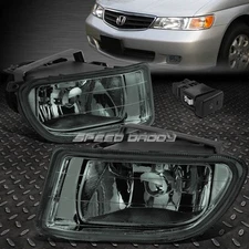 FOR 99-04 HONDA ODYSSEY SMOKED LENS FRONT BUMPER DRIVING FOG LIGHT LAMP W/SWITCH