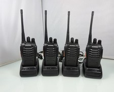 4pc Baofeng BF-888S 16 CH UHF 400-470 MHz Two-way Walkie-Talkie Radio w/Chargers