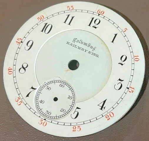 Columbus Modelo "Railway King" Talla 18, Esfera Numérica Arábiga, Solo Para Piezas Foto 2 de 3