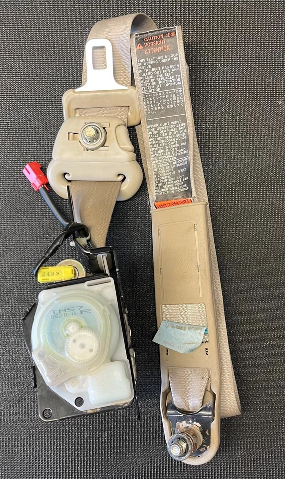 MITSUBISHI MONTERO 2001 2002 2003 CINTURÓN DE SEGURIDAD LADO PASAJERO DELANTERO DERECHO BRONCEADO OEM Foto 4 de 4