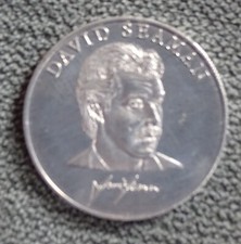 ESSO ITALY 1990 ITALIA '90 WORLD CUP COIN DAVID SEAMAN