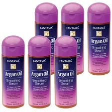 Fantasia Ic Hair Polisher Argan Oil Smoothing Serum, Straight & Soft Hair - 6 PK