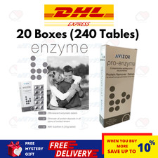 20 Boxes Avizor PRO-ENZYME Protein Remover Tablets 12's Contact Lenses Soft DHL