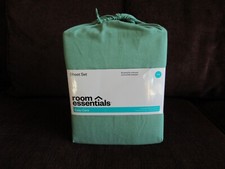 Room Essentials Full Easy Care Green Sheet Set