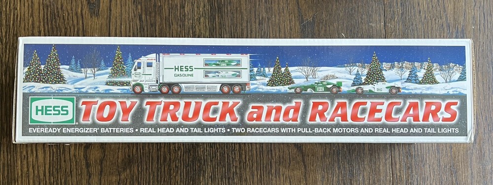 2003 HESS Toy Truck and Race Cars - New in Original Box