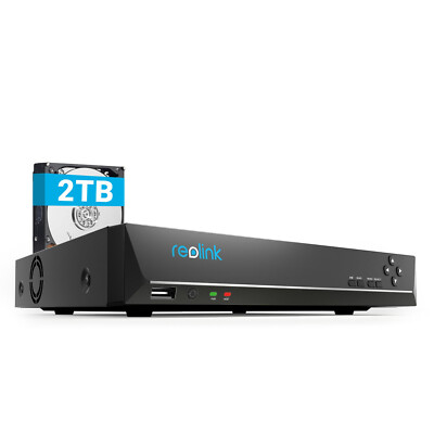 Reolink 8CH 2T PoE NVR Überwachungssystem Rekorder für 12MP/4K/5MP/4MP IP Kamera