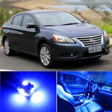 6 x Premium Blue LED Lights Interior Package Kit for Nissan Sentra 13-15 + Tool