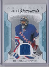 2023-24 Upper Deck Artifacts NHL Remnants Jersey Henrik Lundqvist New York