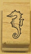 STAMPS 'N' SUCH RUBBER STAMP 1991 SEAHORSE
