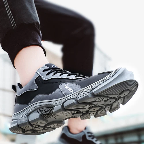 Men's Safety Shoes Steel Toe Cap Breathable Non-slip Indestructible Boots Hiking - Picture 3 of 16