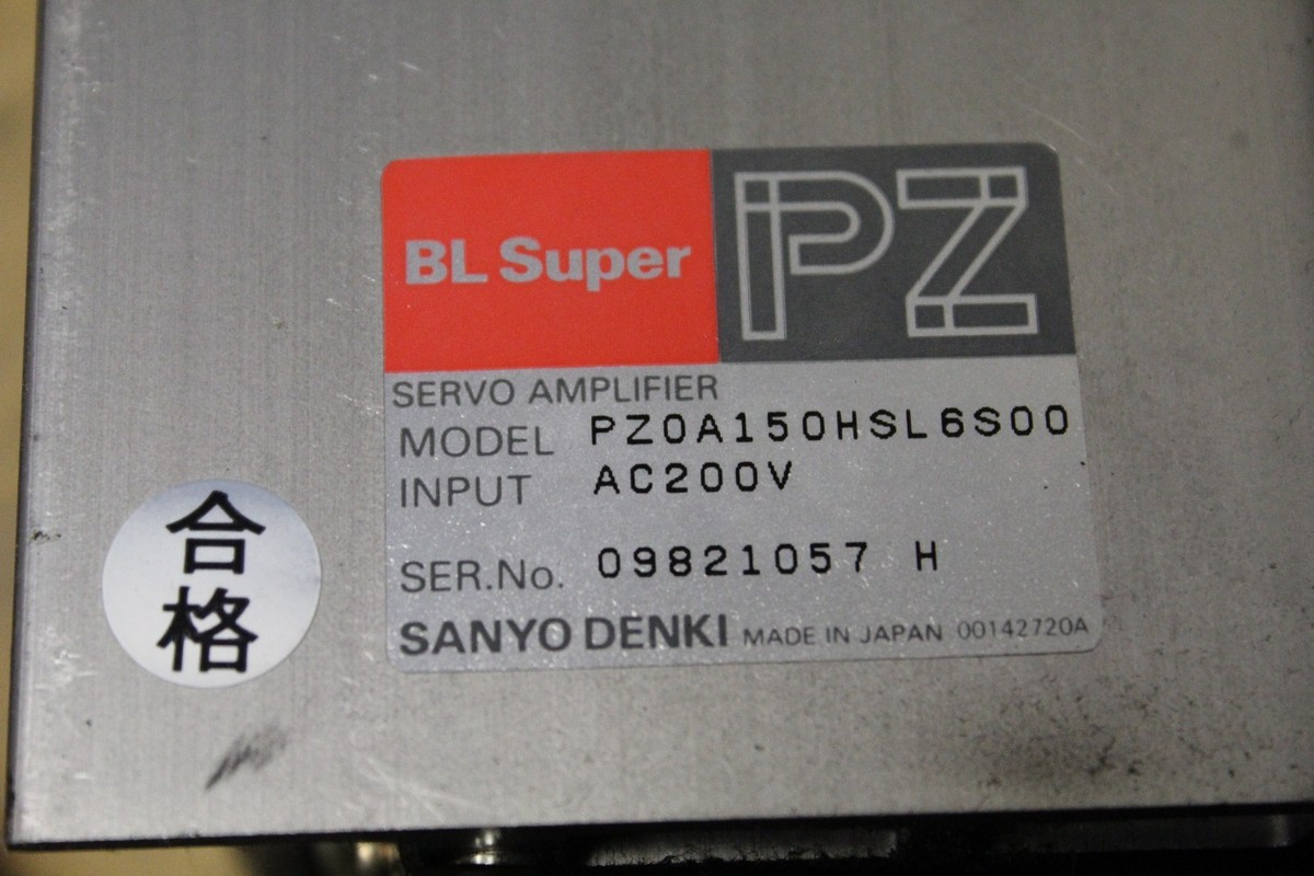 SANYO DENKI BL SUPER PZ SERVO AMPLIFIER DRIVE PZ0A150H SL6S00