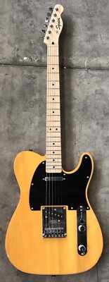 Fender 2022 Squier Affinity FSR Telecaster Guitar Butterscotch Blonde