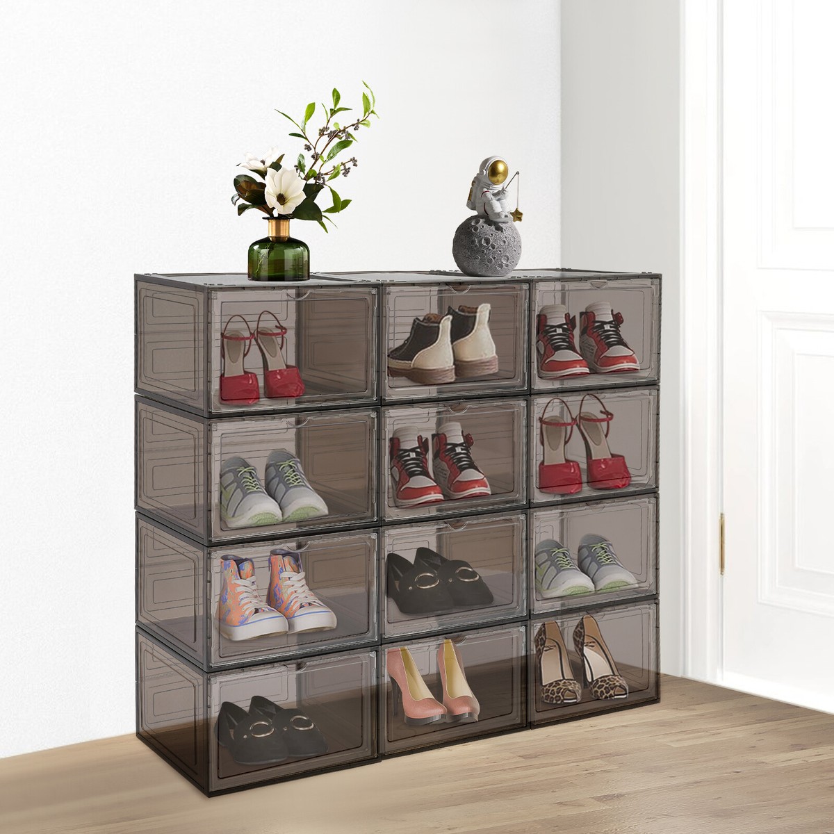 plastic shoe storage shoe rack with waterproof cover