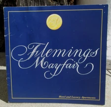 Vintage Flemings Mayfair London Hotel and Luxury Apartments Sales Brochure 1980s