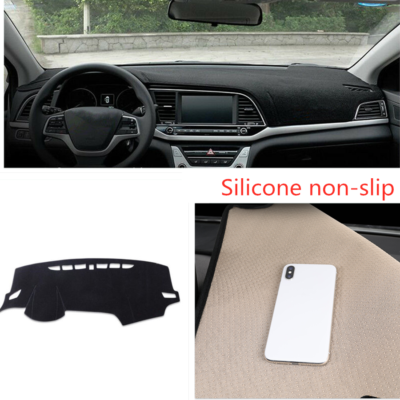 #ad #ad DASH COVER MAT DASHBOARD PAD FOR Hyundai Elantra 2017 2020 Black Accessories $34.31