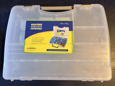 Shopkins Case. Click N  Play Storage Case 11  L x 15  W x 2  H