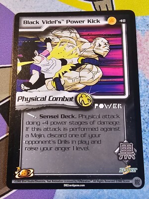Black Videl's Power Kick 2002 Score Limited Dragon Ball Z DBZ TCG #48