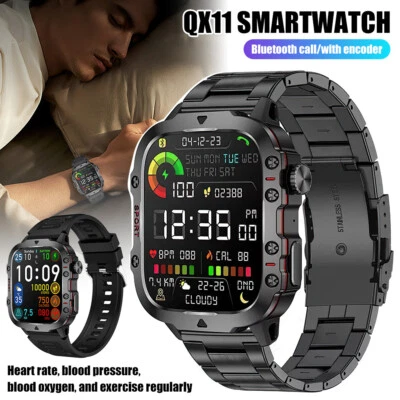 Waterproof smart Sport Military Smart Watch Men Bluetooth Call For Android IOS