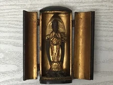 Y2669 STATUE Buddha figure Senju Kannon shrine Japan vintage antique figurine