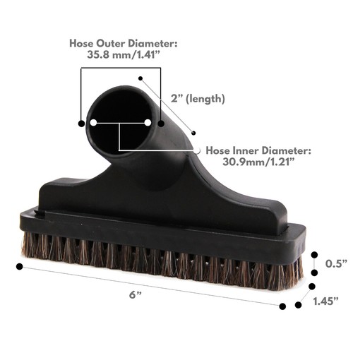 MaximalPower Vacuum Attachments Accessories Cleaning Kit Brushes for 1 1/4" Hose - Picture 7 of 15