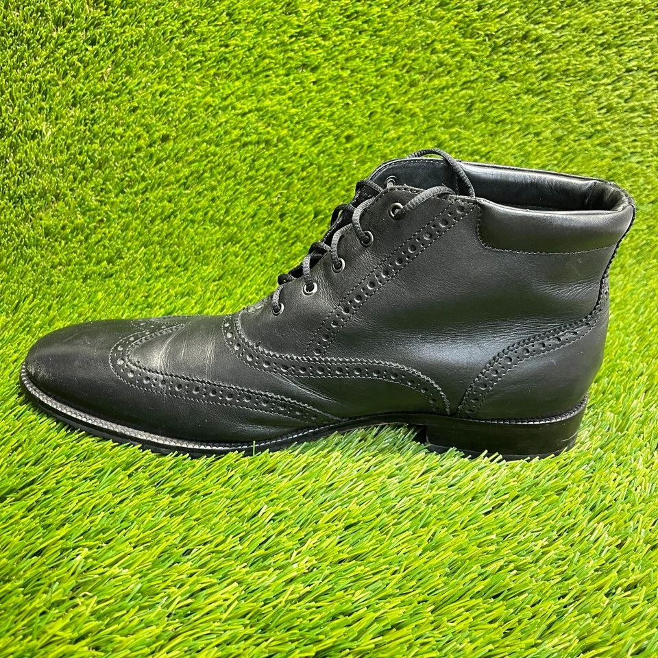 Cole Haan Williams Wingtip Mens Size 11.5 Black Classic Ankle Chukka Boots - Image 2 of 4