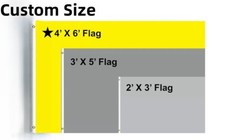 Custom Personalized Single Side Flag Banner Any Color Design Image Business Logo