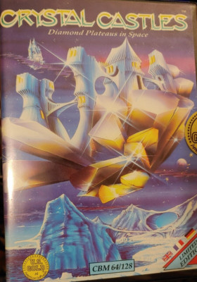 Crystal Castles (US Gold 1986) Commodore C64 (Disk, Box, Manual) working conditi