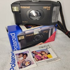 Vintage Polaroid Captiva SLR Instant 95 Film Camera Auto Focus With Box
