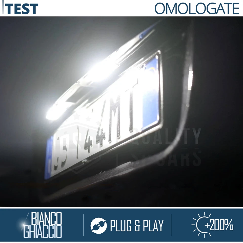 PLACCHETTE Luci TARGA LED per VW BORA Variant CANbus 18 LED 6500K Bianco Puro - Immagine 3 di 4