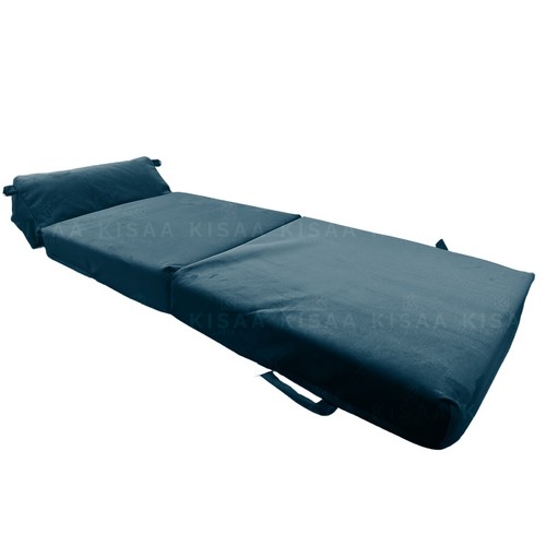 VELVET Fold Out Sofa Bed Sleep Over Guest Single Futon Sofa Z Bed Seat - Picture 29 of 37