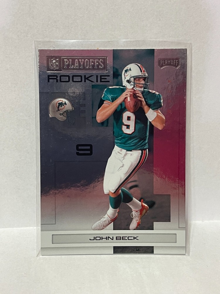 2007 Playoff NFL Playoffs Black Metalized #118 John Beck (serial #d 02/49)
