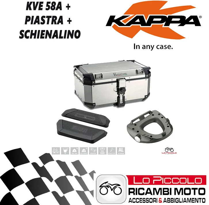 BMW F 850 GS (2018) KAPPA Coffre KVE58A Aluminium + Plaque KR5129 - Photo 1/1