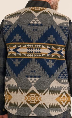 Pendleton Men's Colton Wool Coat XXL Zip-Front Jacket New Blue Grey Nehalem - Picture 13 of 13