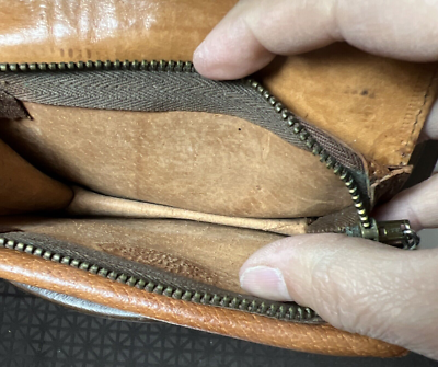 Sac à Main Vintage En Cuir JM Castro El Caballo - Artisanat Costa Rica Années 1950, Cuir Marron