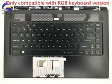 New For MSI GS65 MS-16Q1 GS65 8RF 15.6 Upper Case Palmrest Cover RGB Keyboard