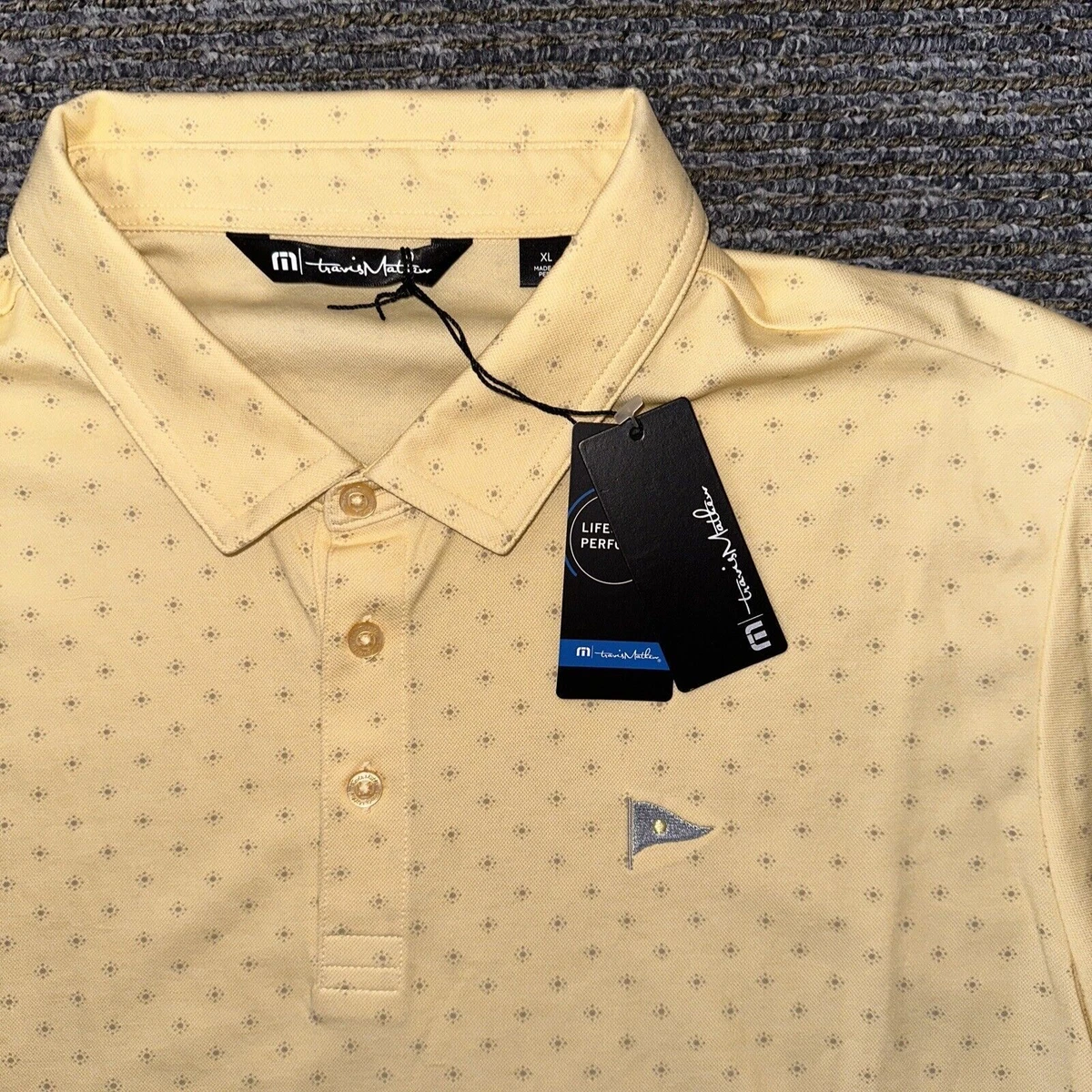Travis Mathew Bamboo Calm Polo | XLarge - Yellow | eBay