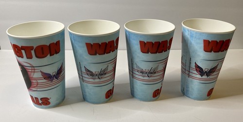 (4) Washington CAPITALS souvenir lenticular CUPS Cup NHL - Picture 2 of 4