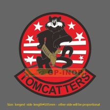 F-14 TOMCATTERS Vinyl Sticker luggage laptop skateboard car stickers