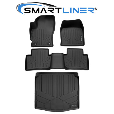 SMARTLINER Floor Mats 2 Row Cargo Liner TPE 2022-2025 Toyota Corolla Cross AWD