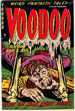 Voodoo #05 - Sharp Ajax/Farrell Golden Age Pre-Code Horror Comic 1953  F-
