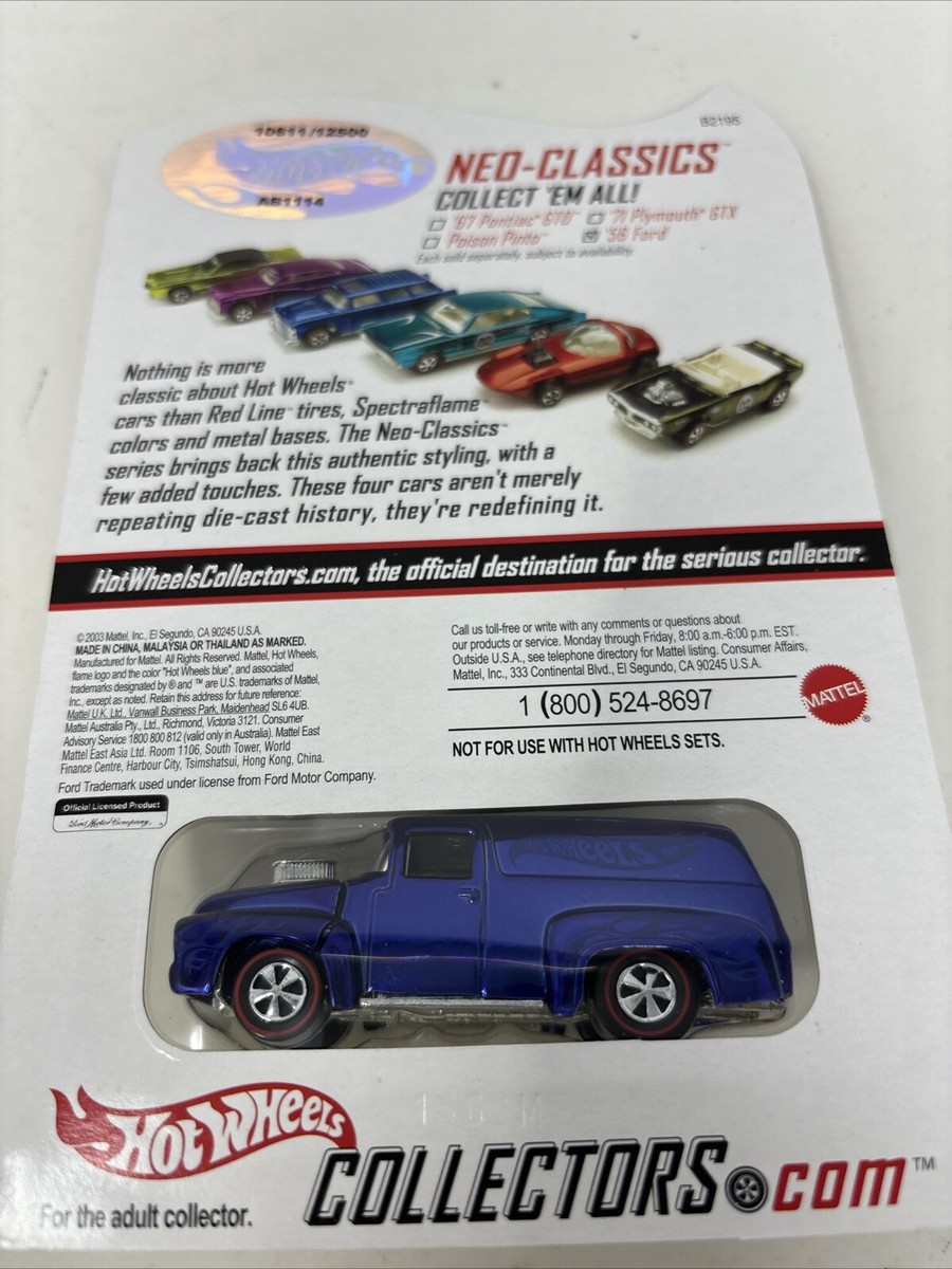 Hot Wheels Neo-Classics Series '56 Ford Blue 4 Of 4 10611
