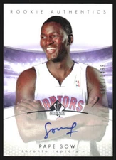 2004 SP Authentic Pape Sow #143 Rookie Authentics   Auto Raptors  1Y