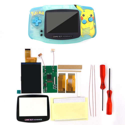 3.0 inch V5 GBA IPS LCD High brightness LCD Kits W/Pattern Shell For GameBoy Adv - Picture 25 of 53
