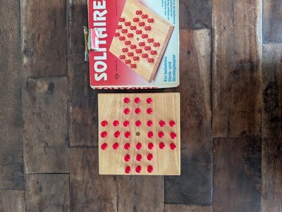Solitaire Holz Steckspiel Novimex Denkspiel Vintage komplett